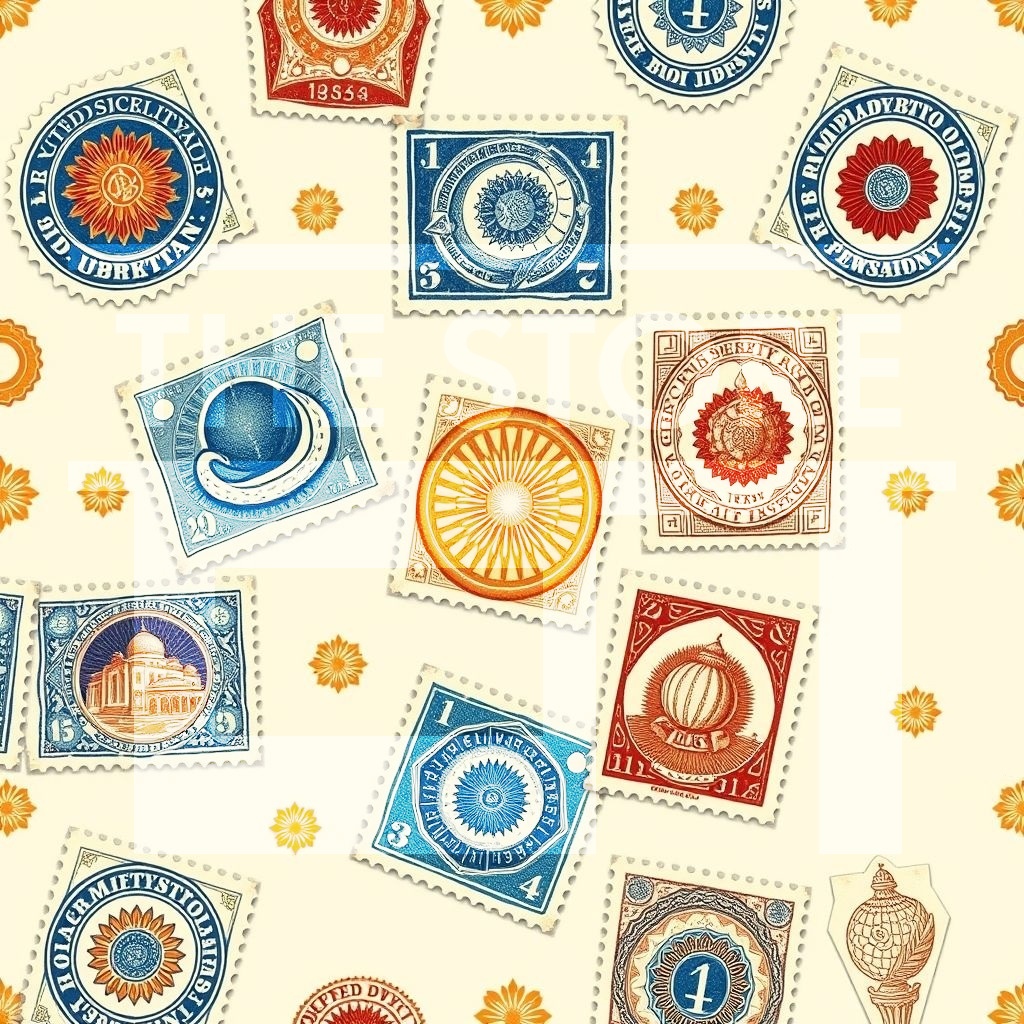 【イラスト素材】ビンテージ切手