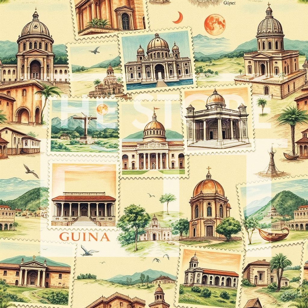 【イラスト素材】ビンテージ切手