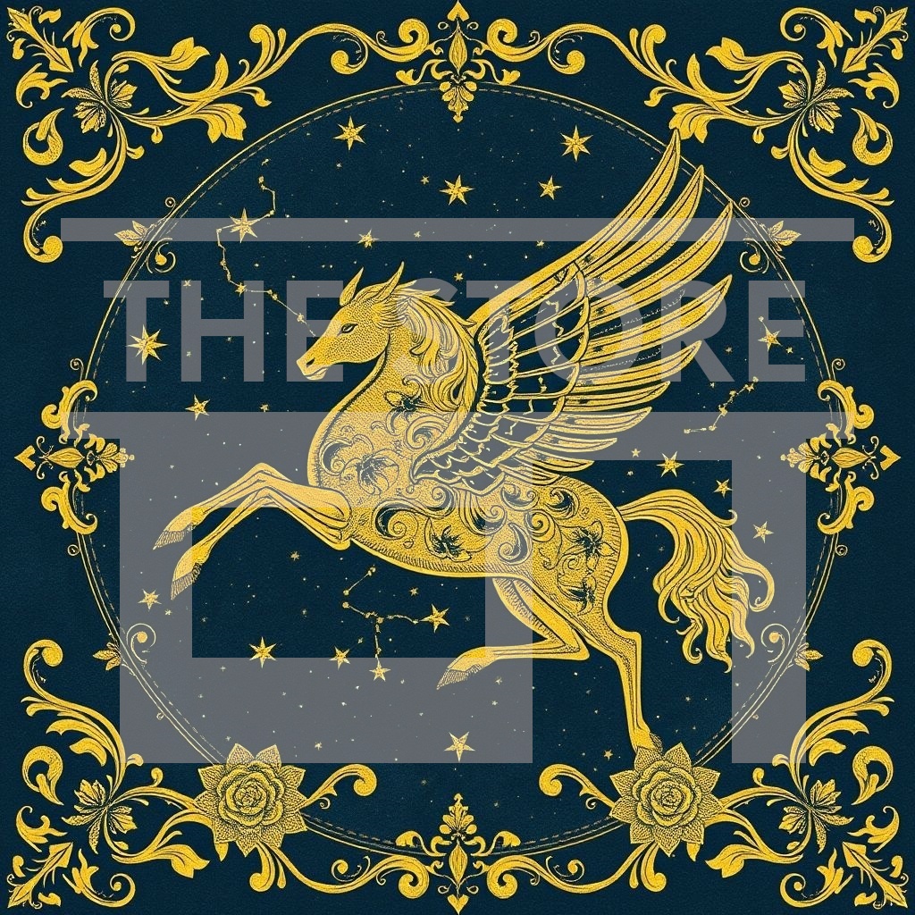 【イラスト素材】星座と太陽&月