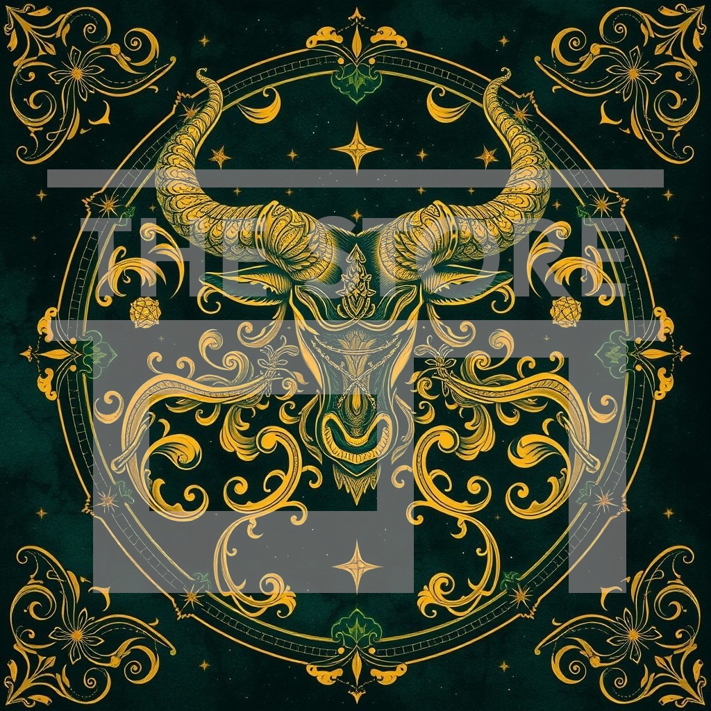 【イラスト素材】星座と太陽&月