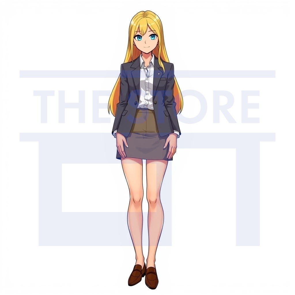 【イラスト素材】女性の会社員