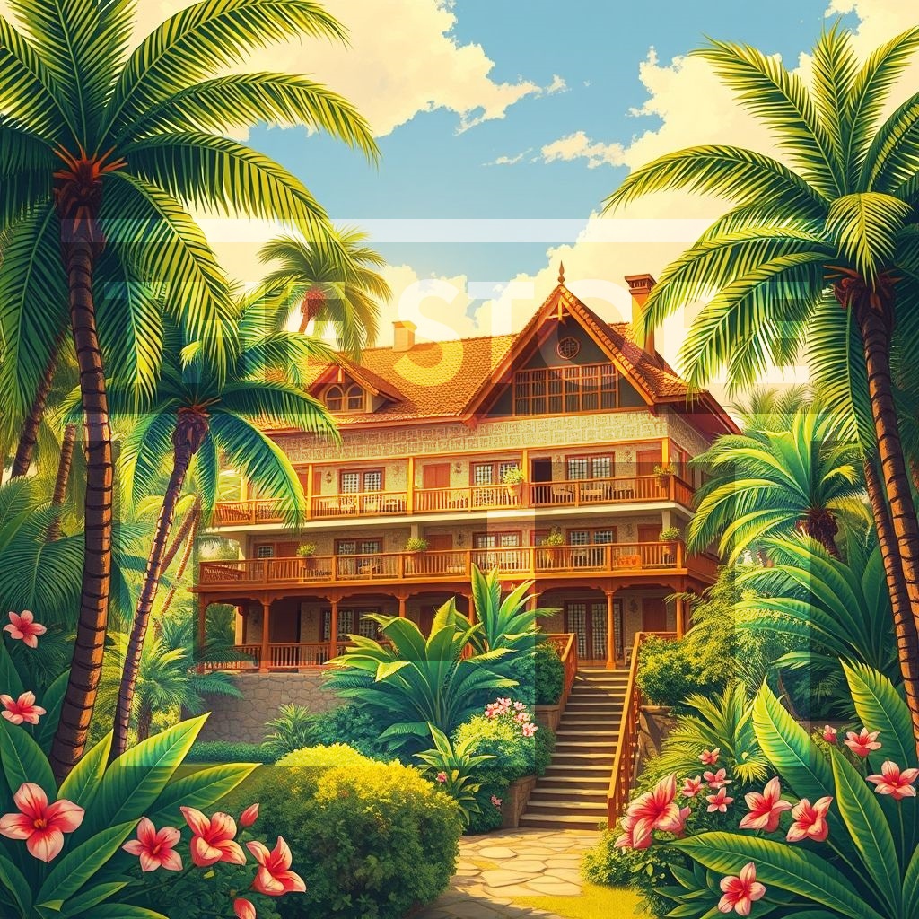 【イラスト素材】ホテル