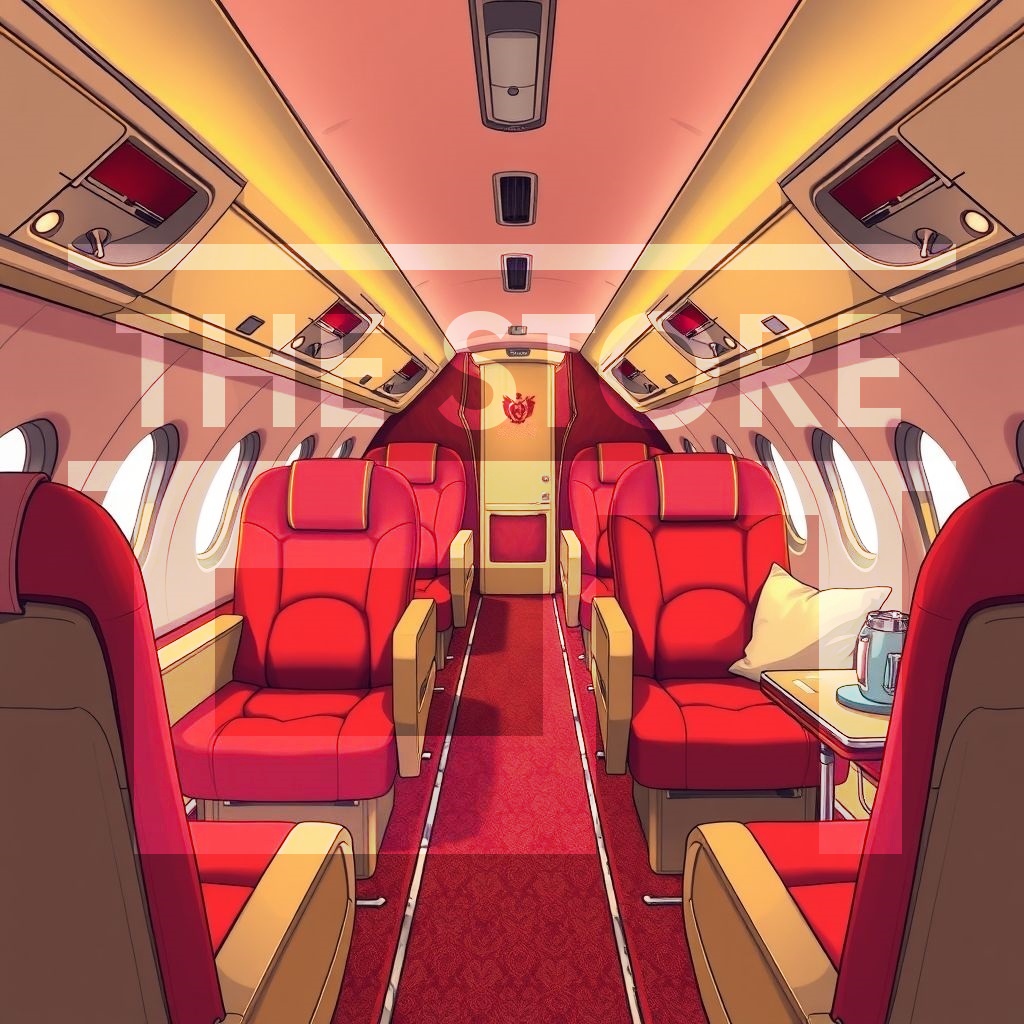 【イラスト素材】飛行機の旅