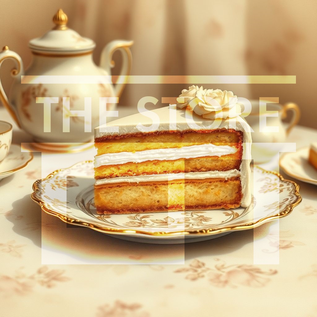 【イラスト素材】ビンテージのケーキ