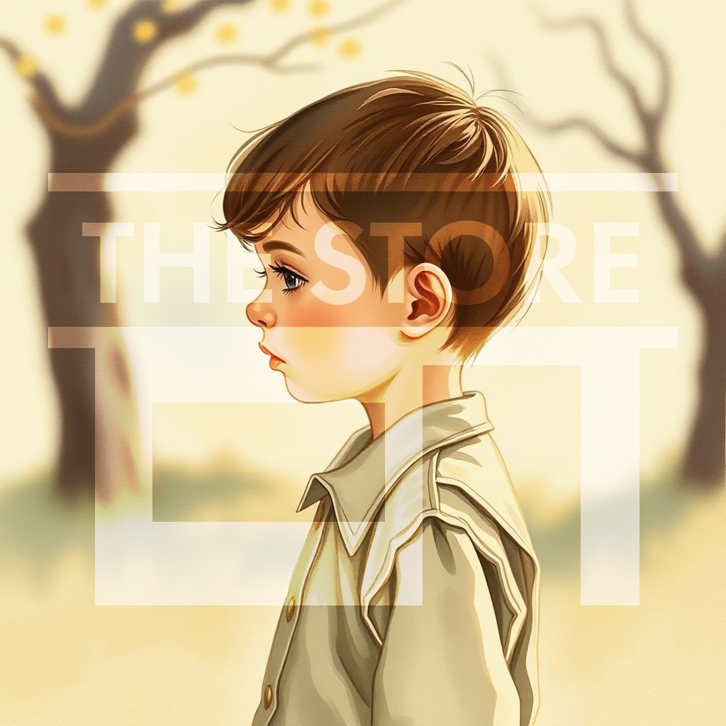 【イラスト素材】ビンテージ子供のイラスト2