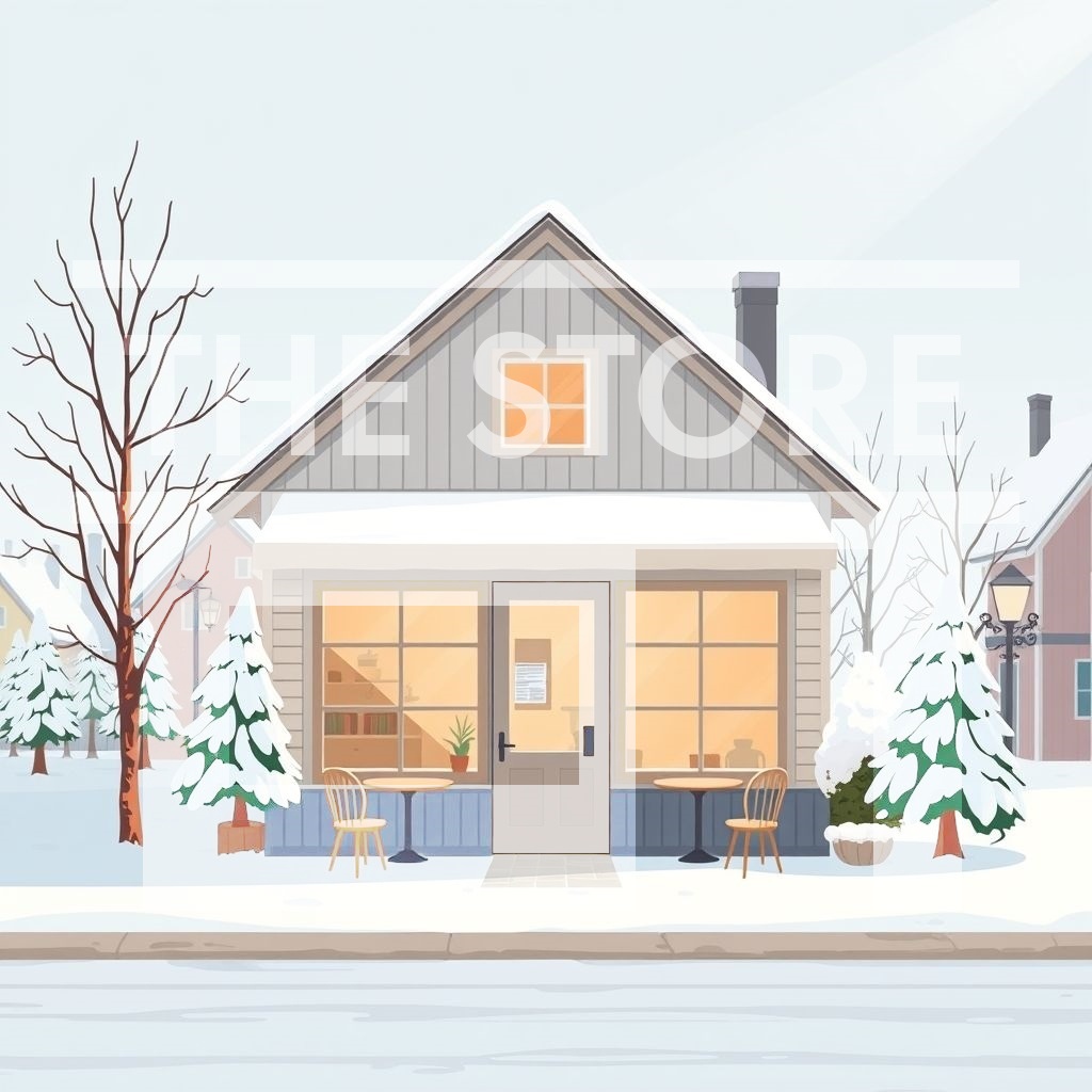 【イラスト素材】カフェ