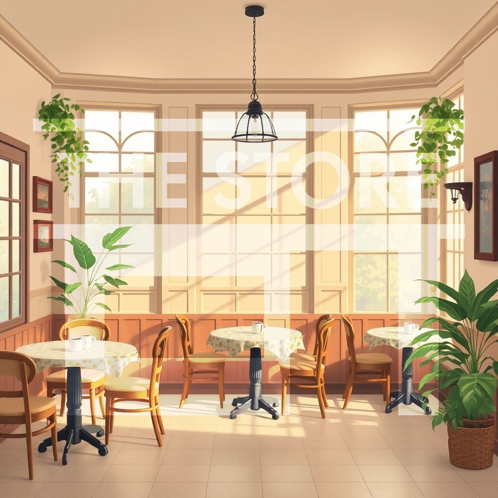 【イラスト素材】カフェ