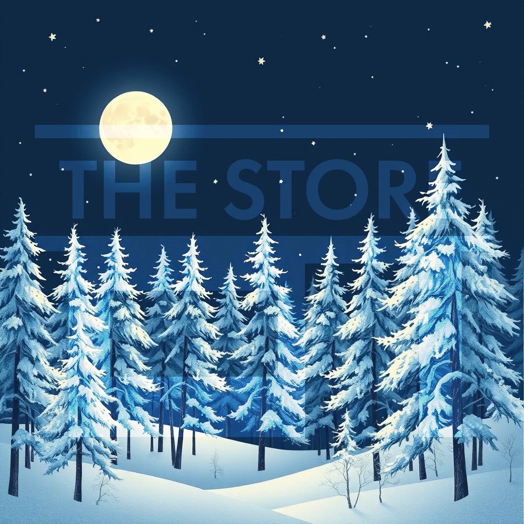 【イラスト素材】四季の森