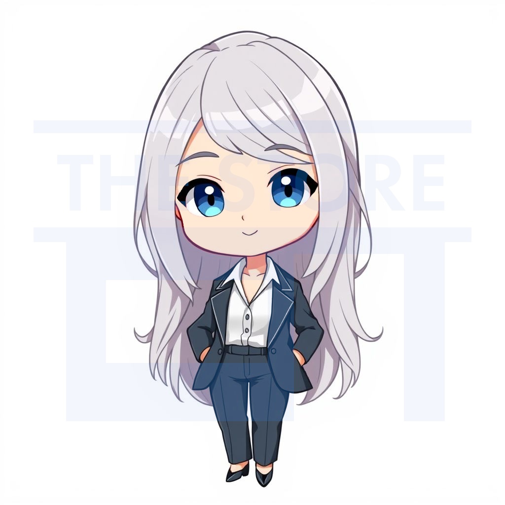 【イラスト素材】会社員のちびキャラ