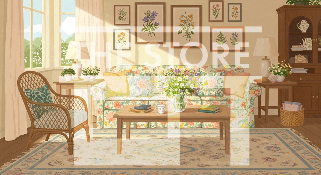 【イラスト素材】リビングルーム2