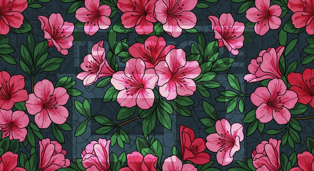 【イラスト素材】花の模様