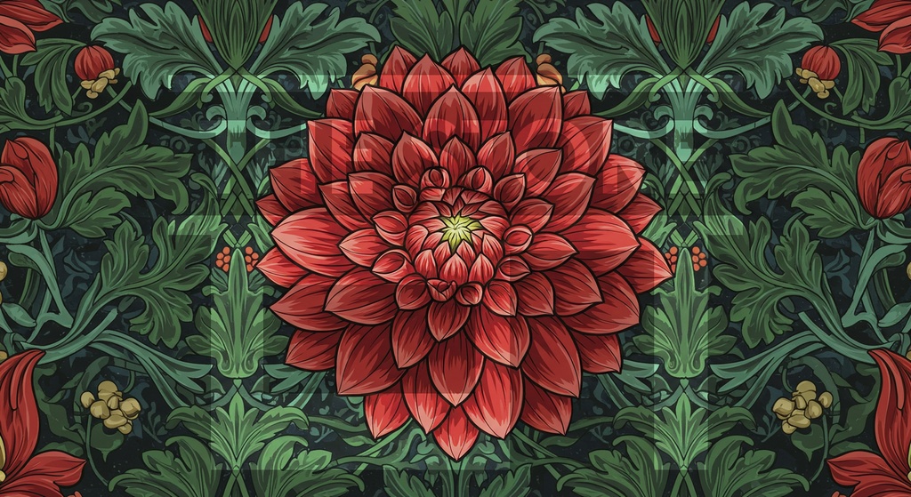 【イラスト素材】花の模様