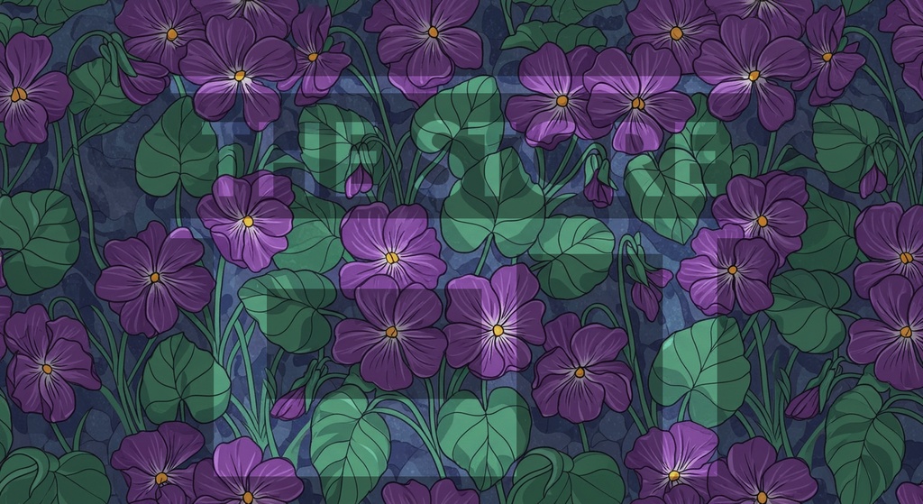 【イラスト素材】花の模様