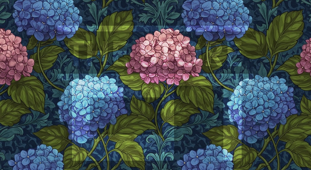 【イラスト素材】花の模様