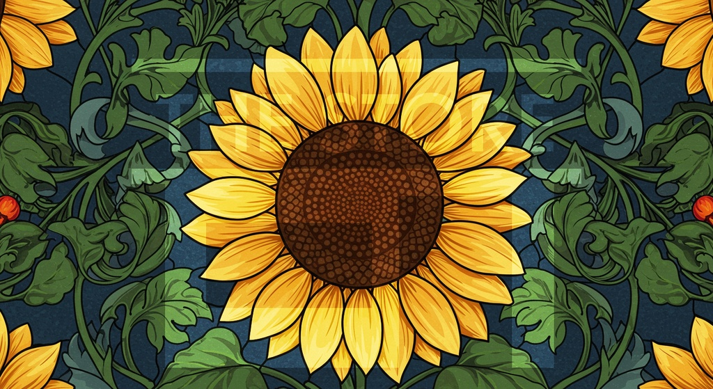 【イラスト素材】花の模様