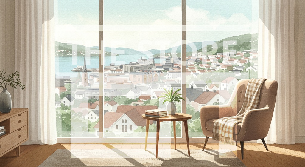 【イラスト素材】北欧のリビングルーム