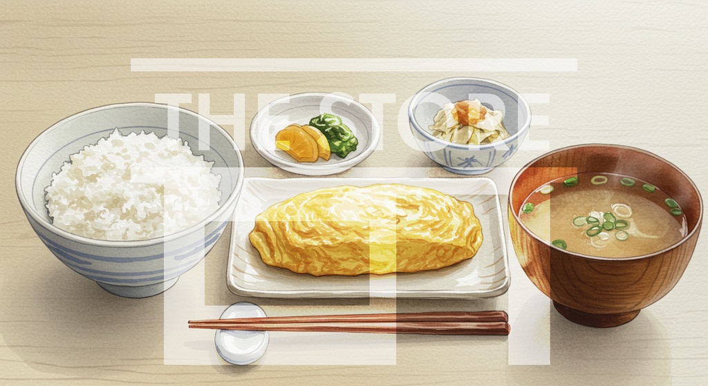 【イラスト素材】定食