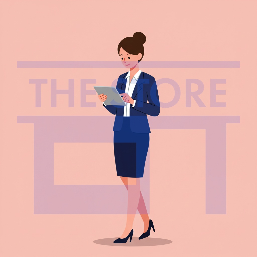 【イラスト素材】ビジネスウーマン