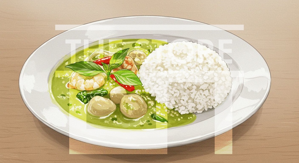 【イラスト素材】カレーライス