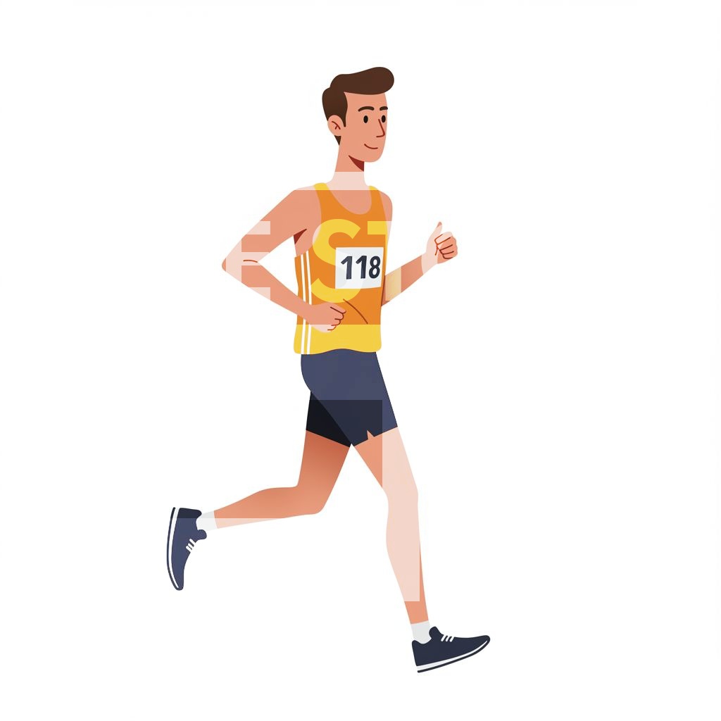 【イラスト素材】スポーツ選手