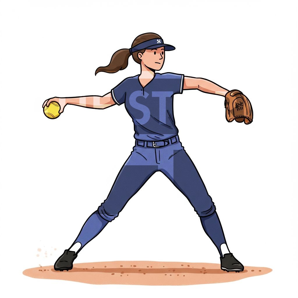 【イラスト素材】スポーツ選手