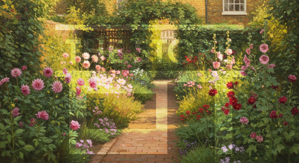 【イラスト素材】夏の花の油絵