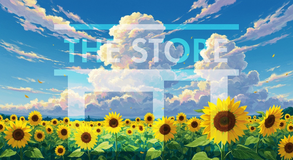 【イラスト素材】夏の花の油絵