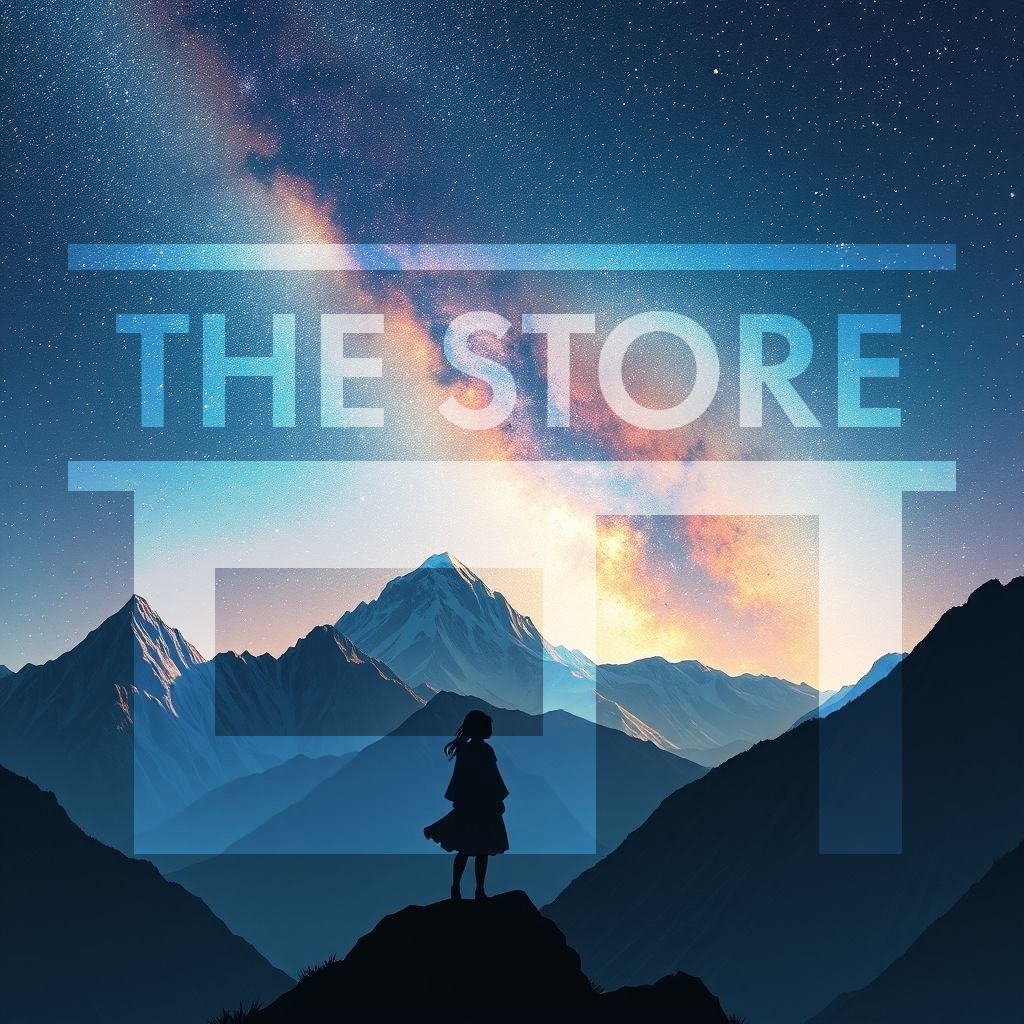 【イラスト素材】夜空と風景1