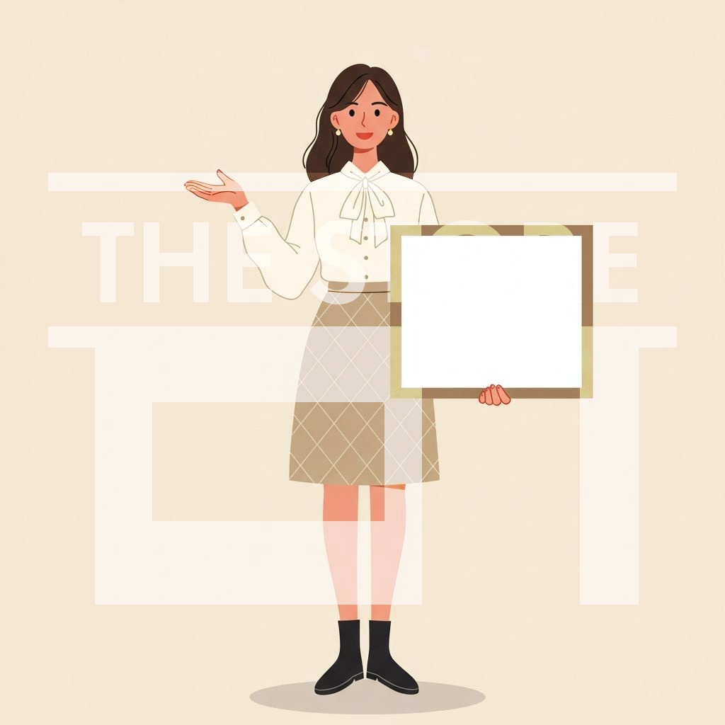 【イラスト素材】メッセージボード