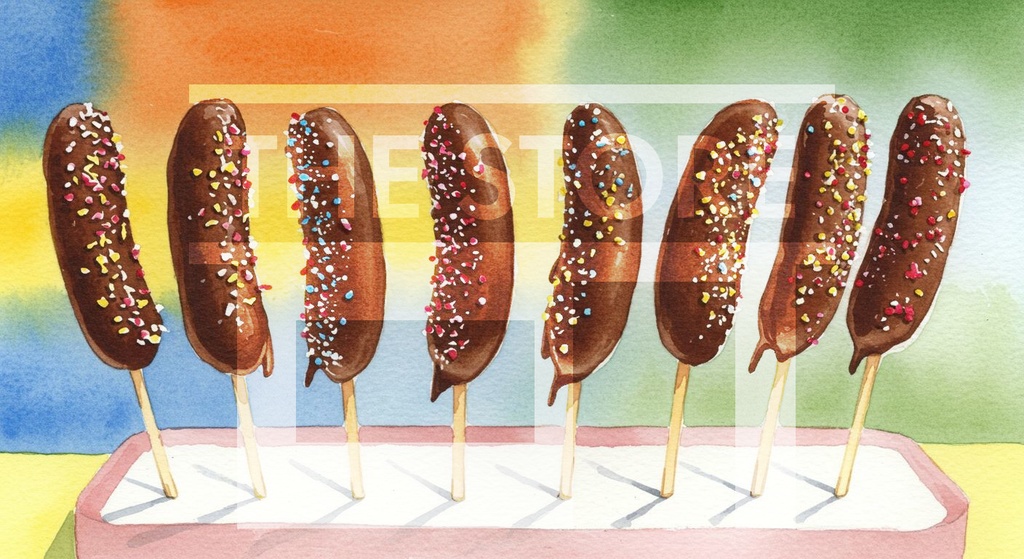 【イラスト素材】屋台の食べ物