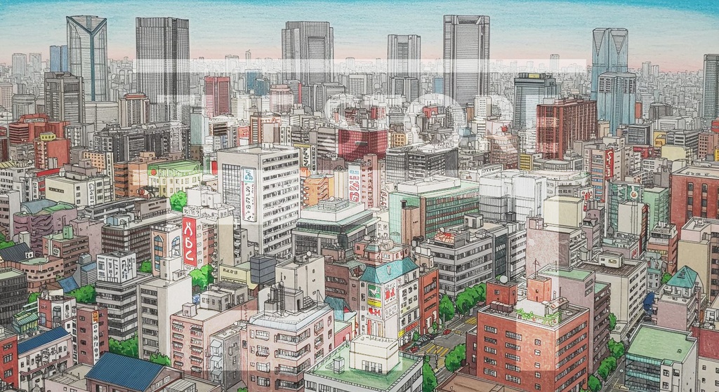 【イラスト素材】街の風景