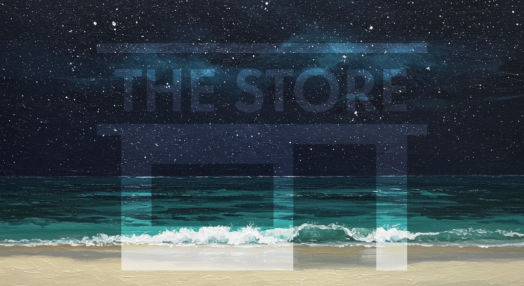 【イラスト素材】油絵の海岸