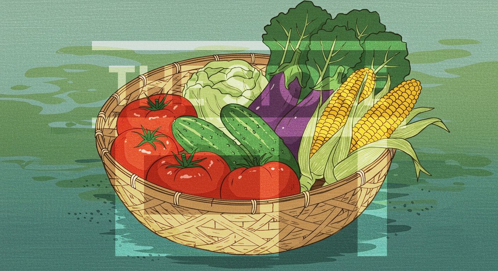 【イラスト素材】浮世絵風の夏のイラスト