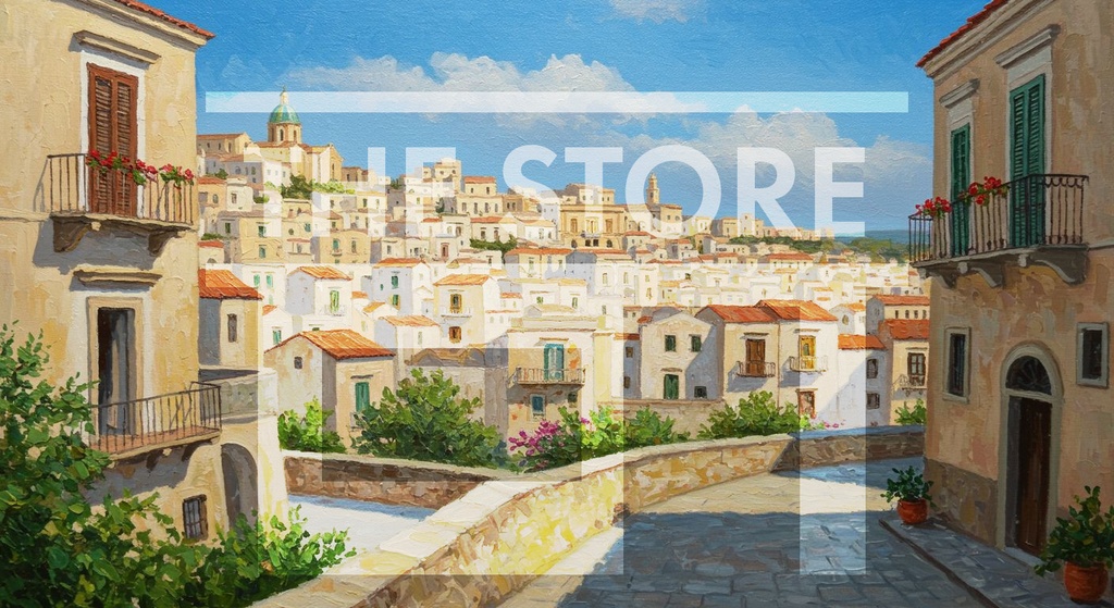 【イラスト素材】イタリアの風景