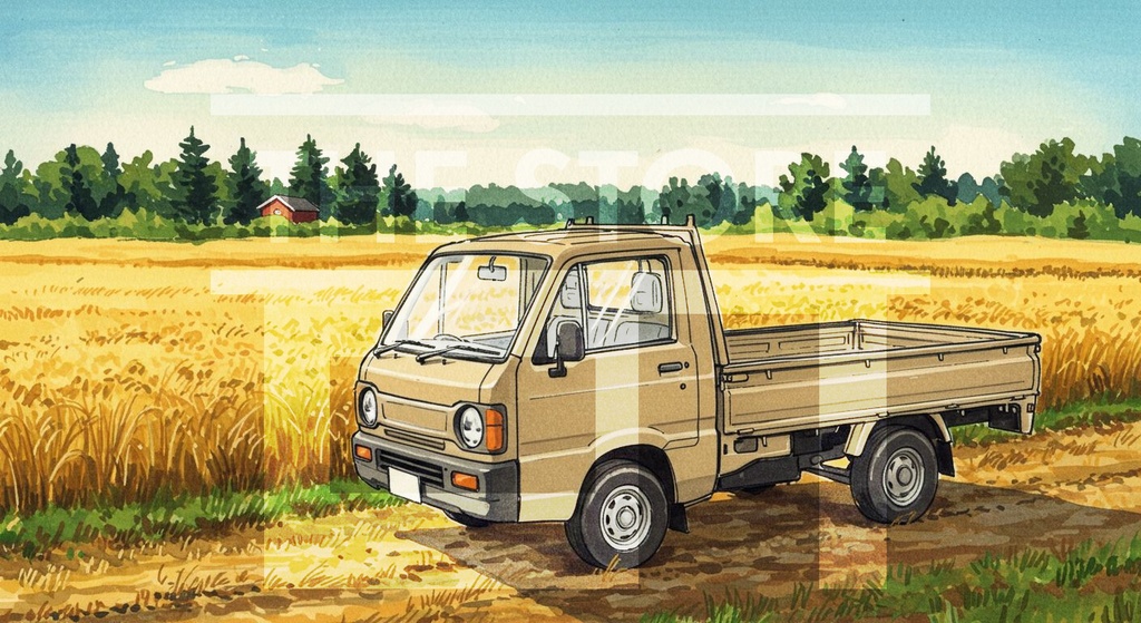 【イラスト素材】軽トラのイラスト