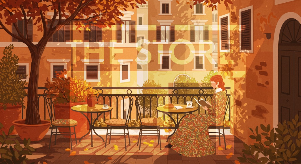 【イラスト素材】秋と読書