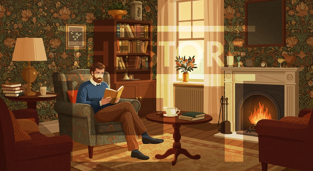 【イラスト素材】秋と読書