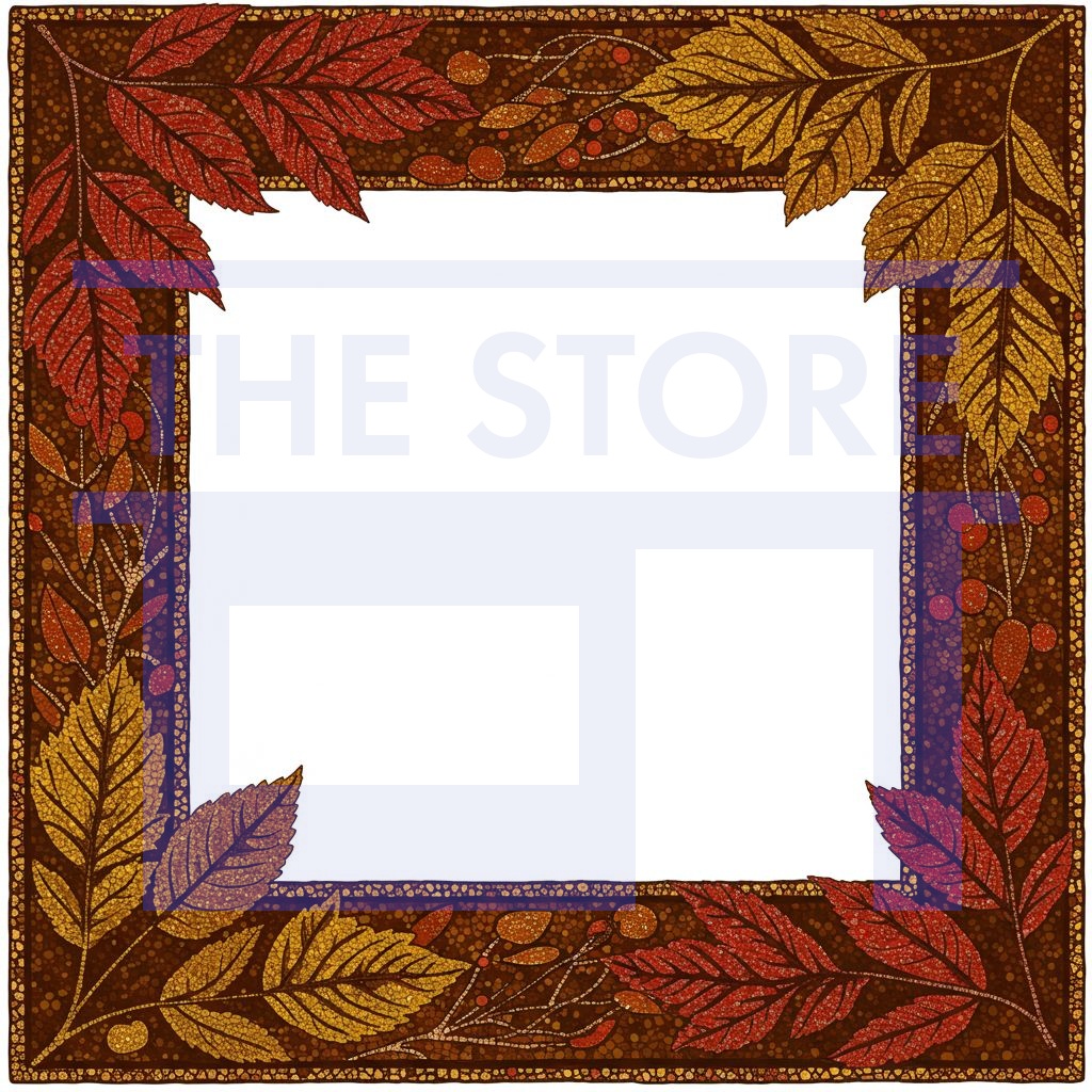 【イラスト素材】秋のフレーム
