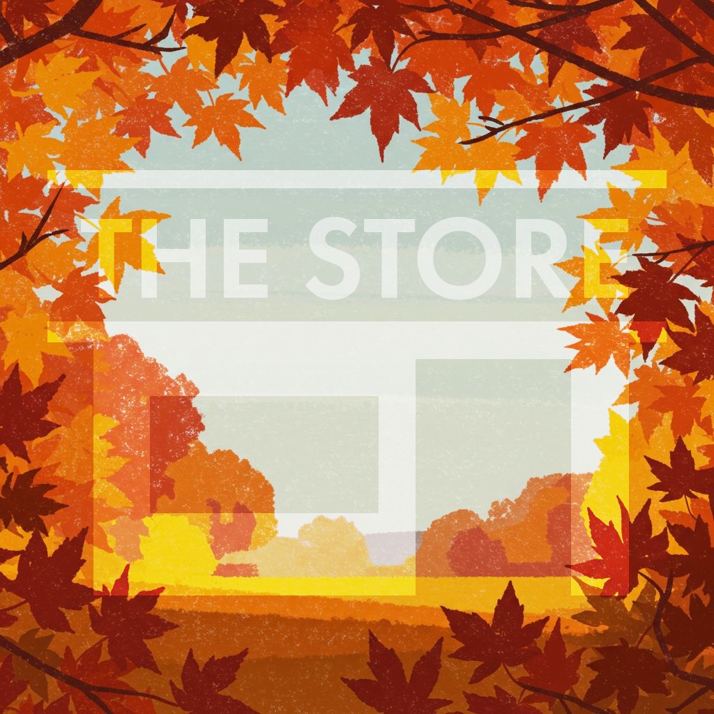 【イラスト素材】秋のフレーム