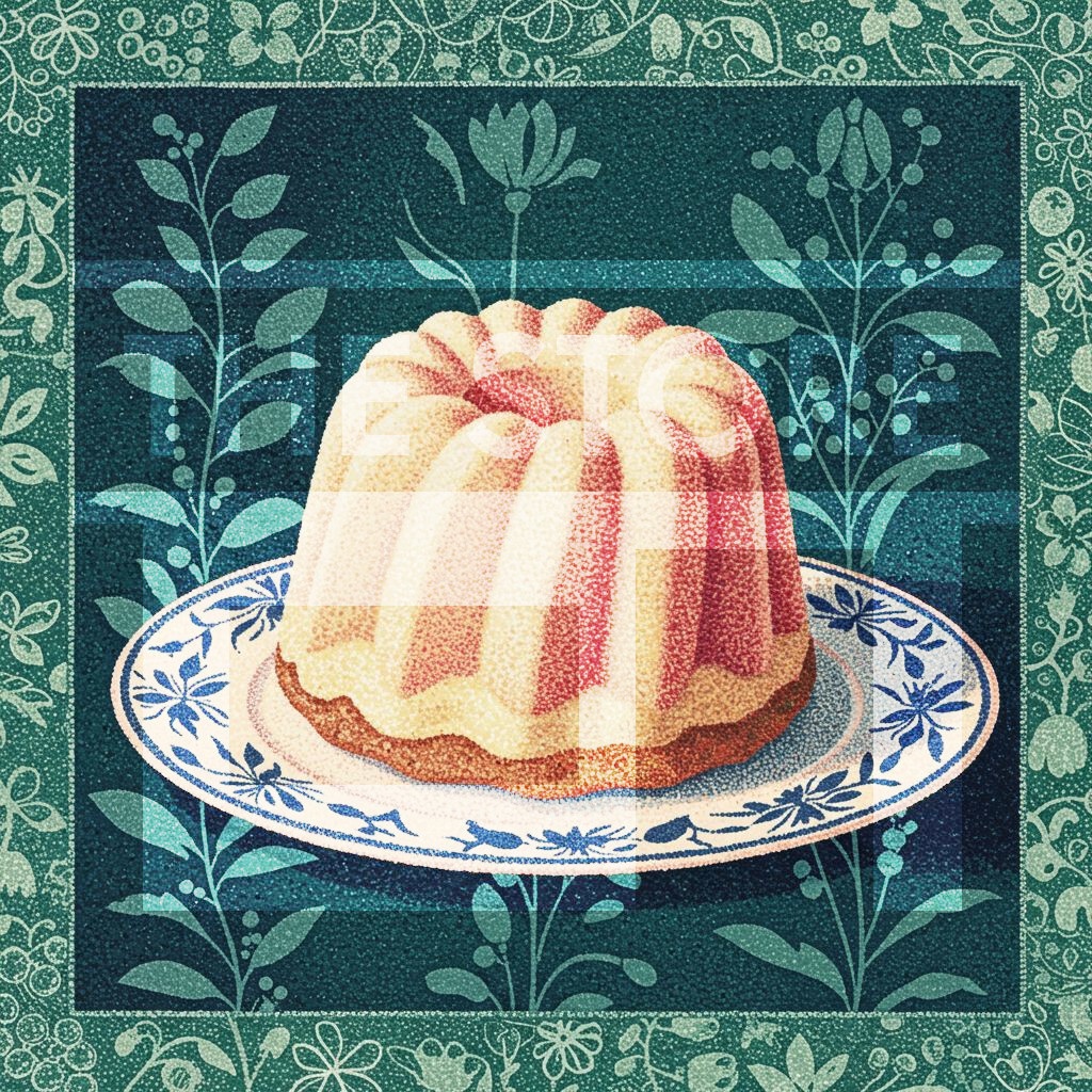 【イラスト素材】点描風のスイーツ