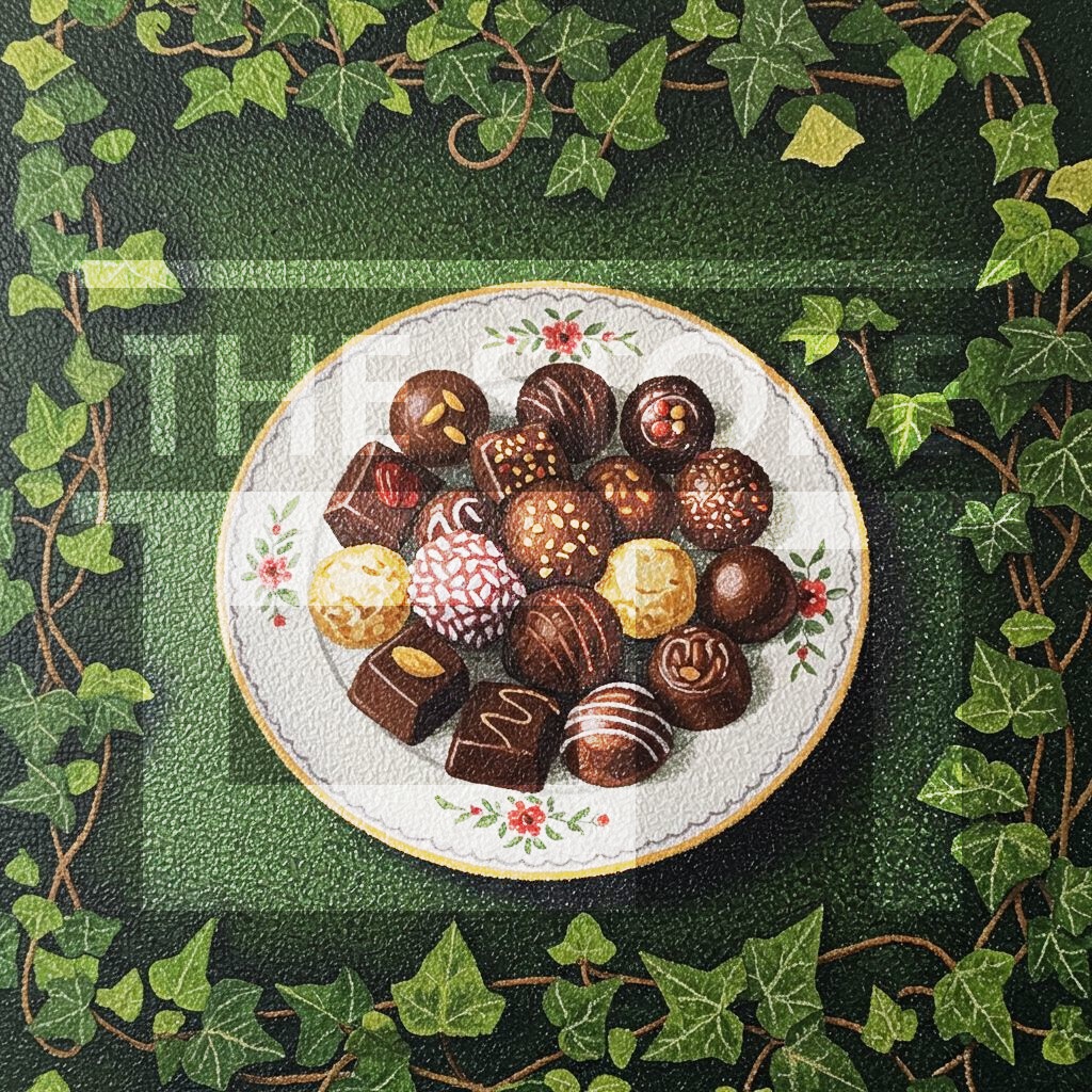 【イラスト素材】点描風のスイーツ