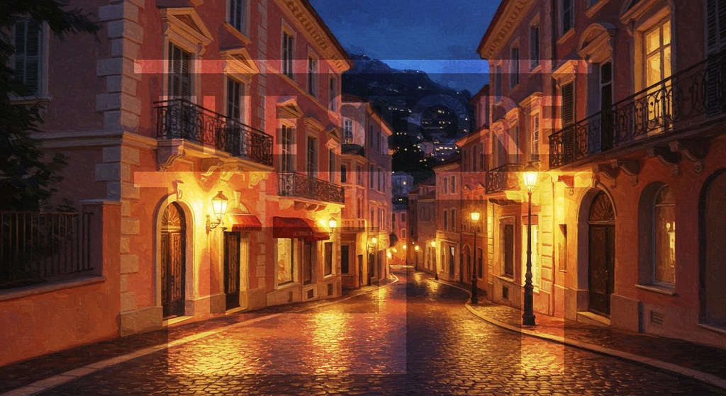 【イラスト素材】モナコの風景