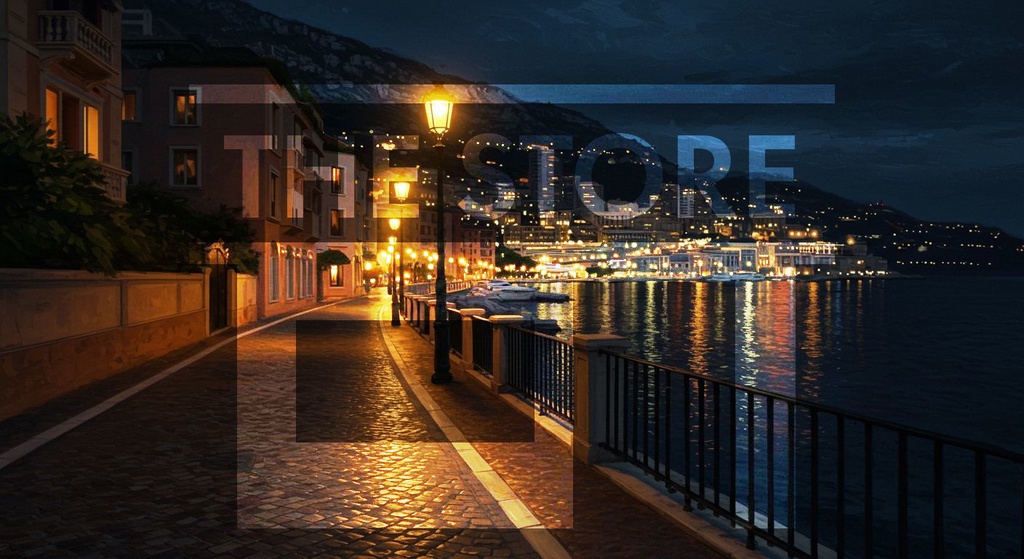 【イラスト素材】モナコの風景