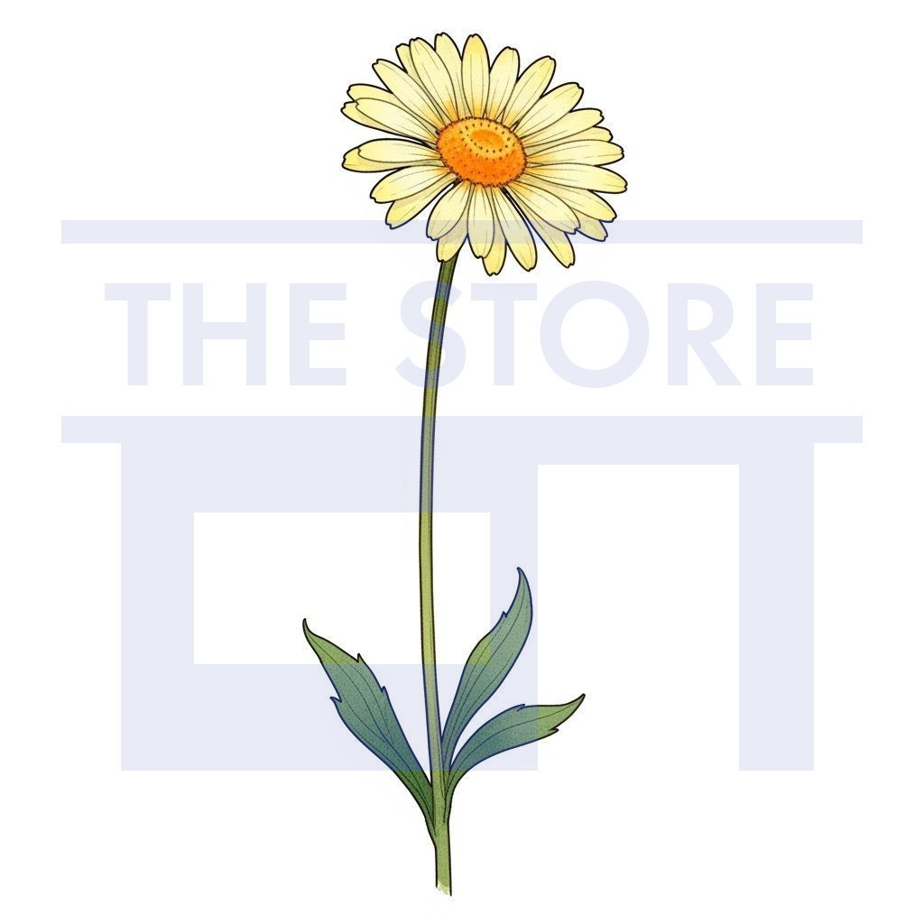 【イラスト素材】一輪の花