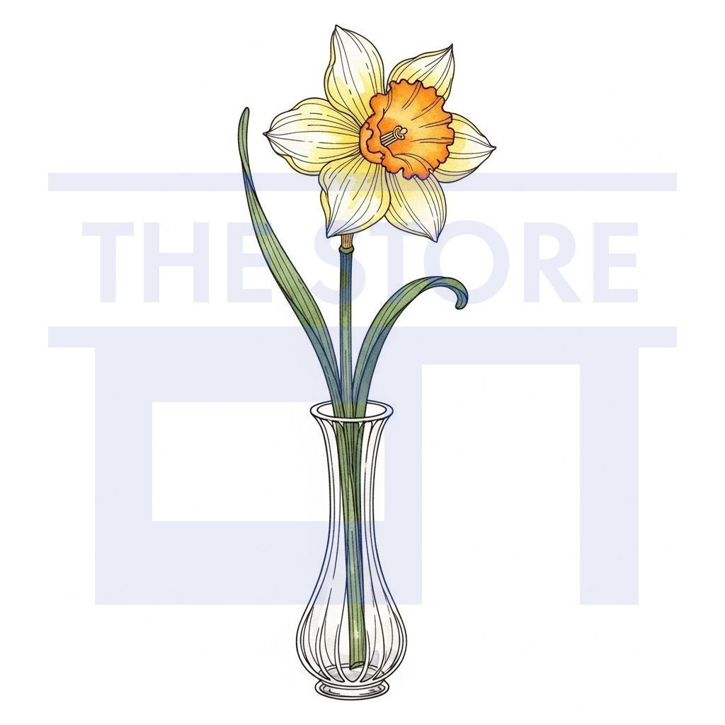 【イラスト素材】一輪の花