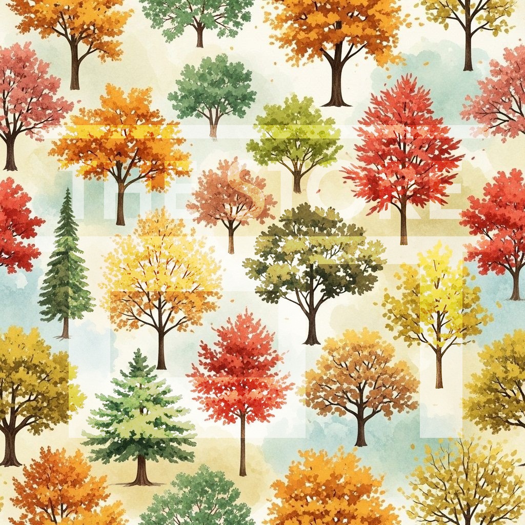 【イラスト素材】秋の水彩風イラスト