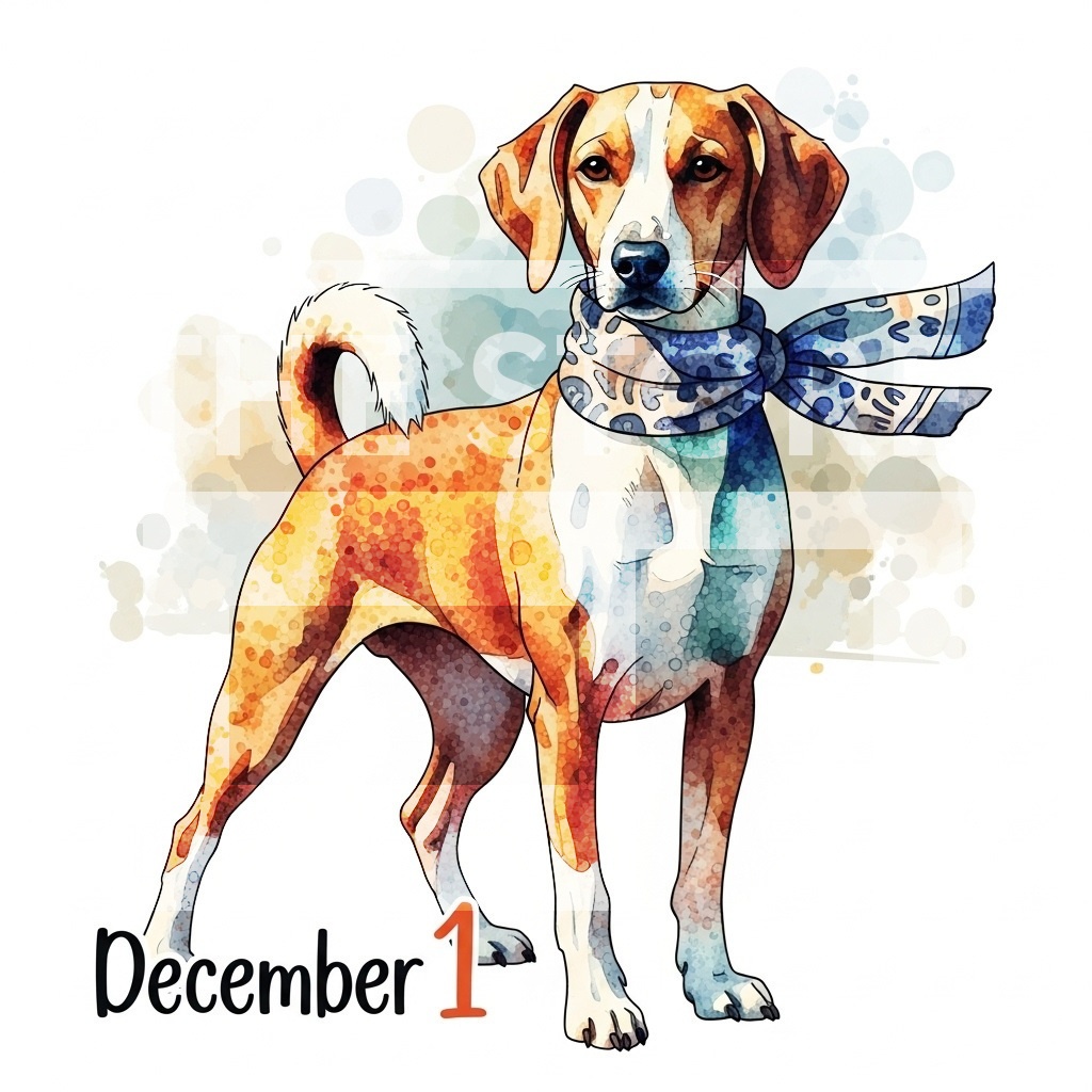 【イラスト素材】12月の日めくりイラスト