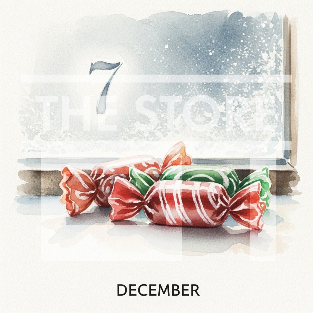 【イラスト素材】クリスマスアドベントカレンダー