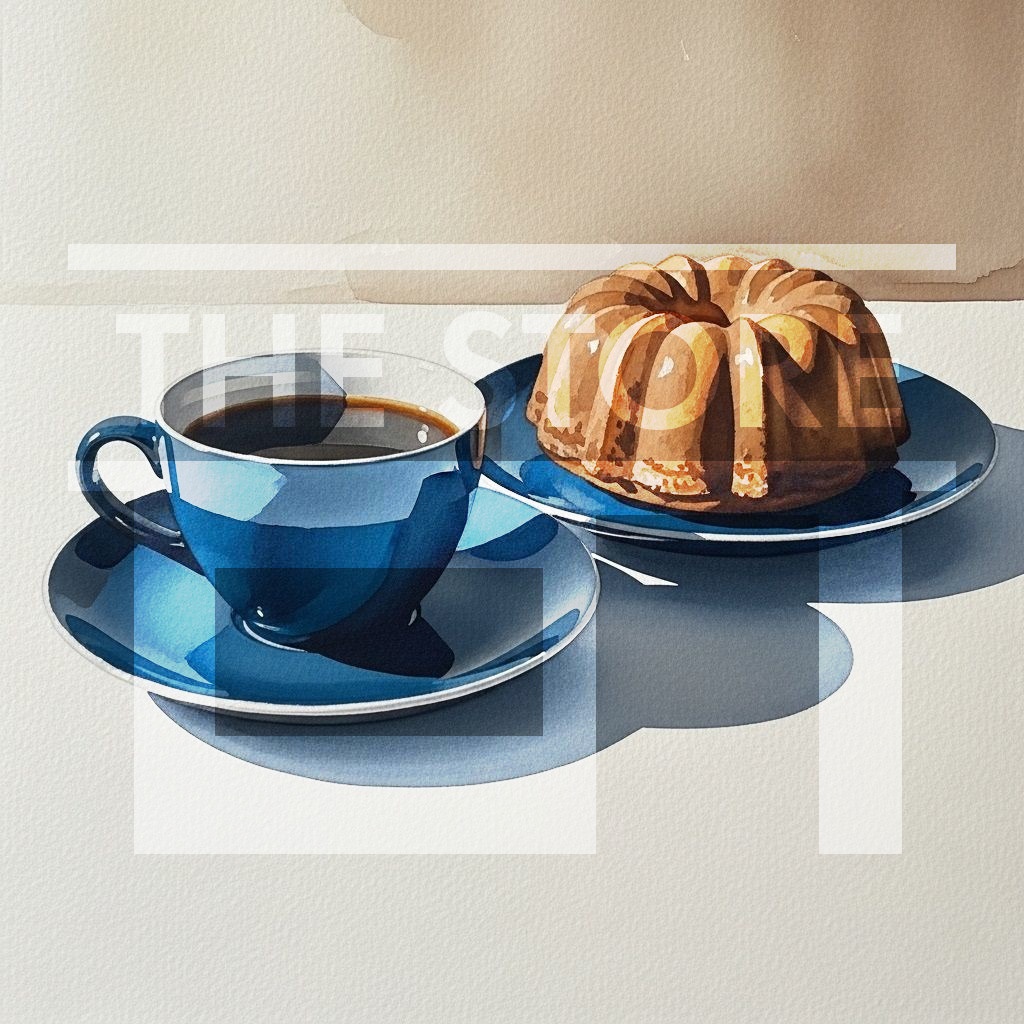 【イラスト素材】いろいろな画風のコーヒーとケーキのイラスト