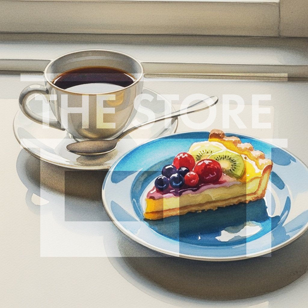 【イラスト素材】いろいろな画風のコーヒーとケーキのイラスト